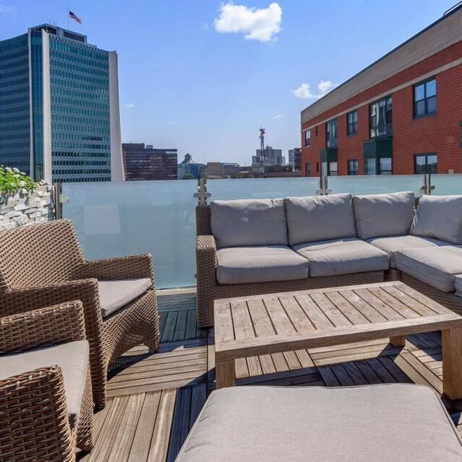 rooftop sitting area