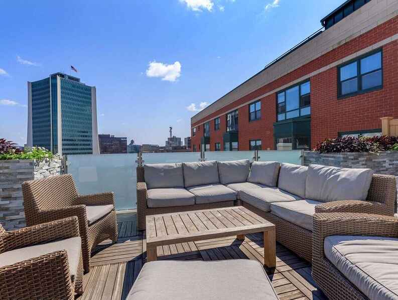 Rooftop lounge